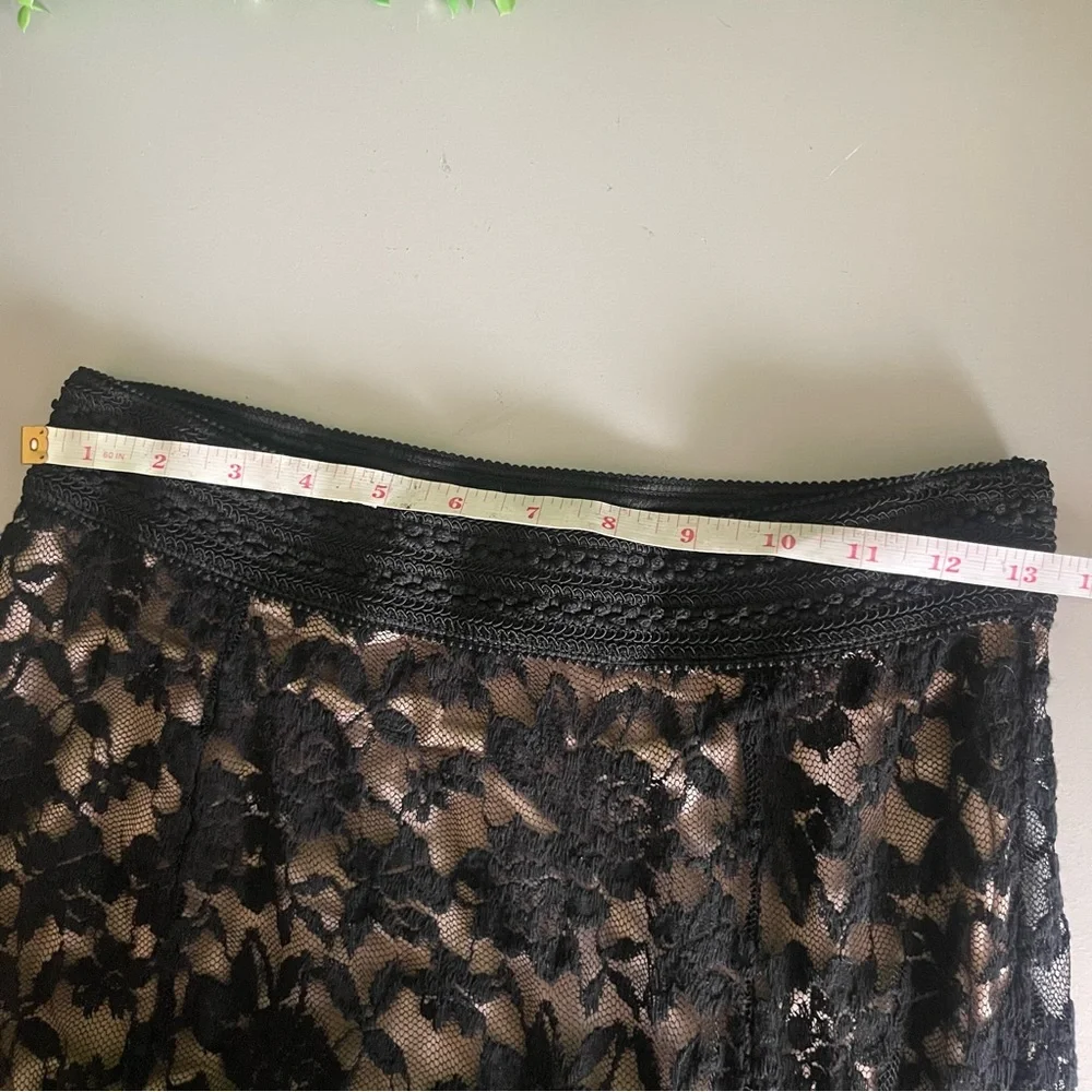 Marciano Women's Large Black Lace Maxi Mermaid Skirt - Picture 13 of 16